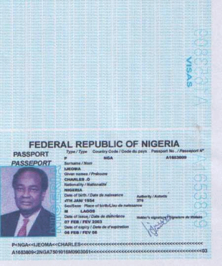 A forged passport