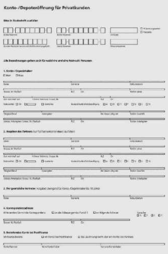An unreadable form