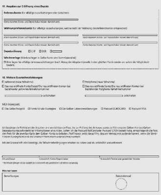 An unreadable form