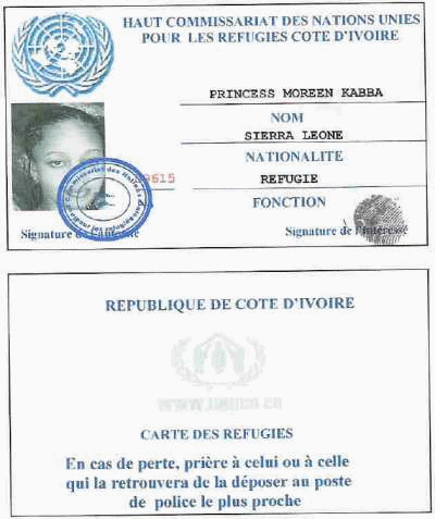A forged ID card