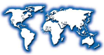 Map of the global scamming community