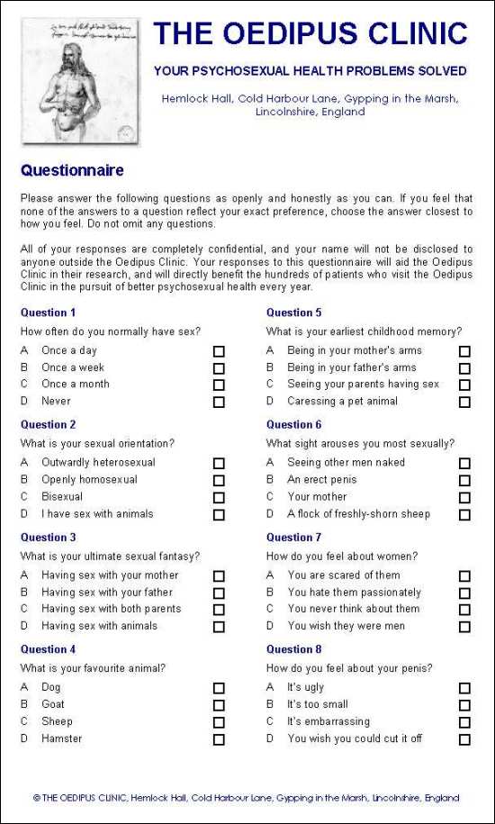 Gilbert's questionnaire