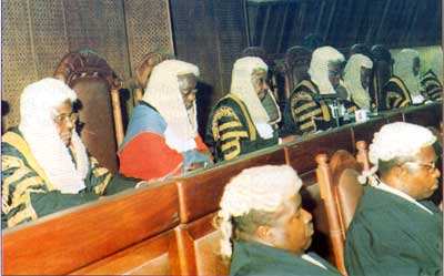 Barrister James Micheal in court