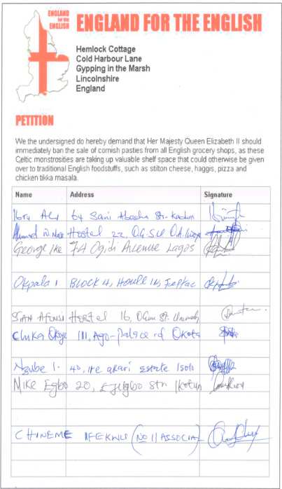 Gilbert's second completed petition