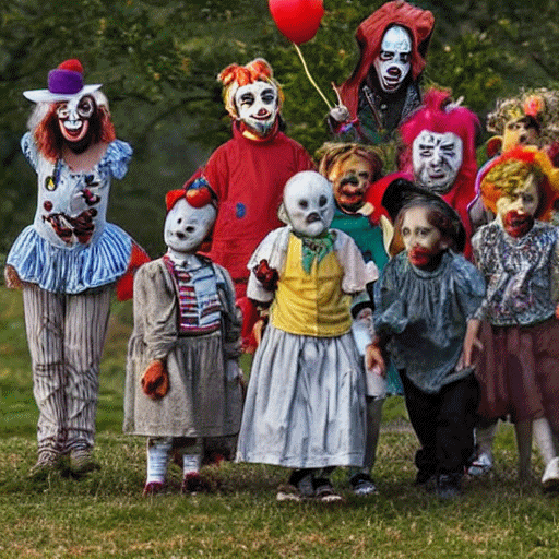 A group of clowns