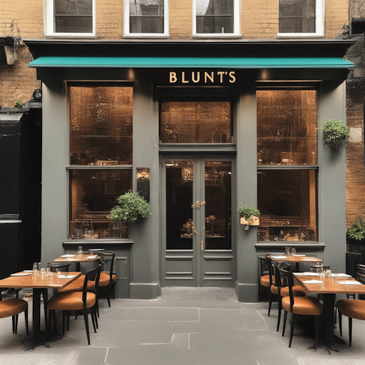 The frontage of an Italian restaurant called Blunt's