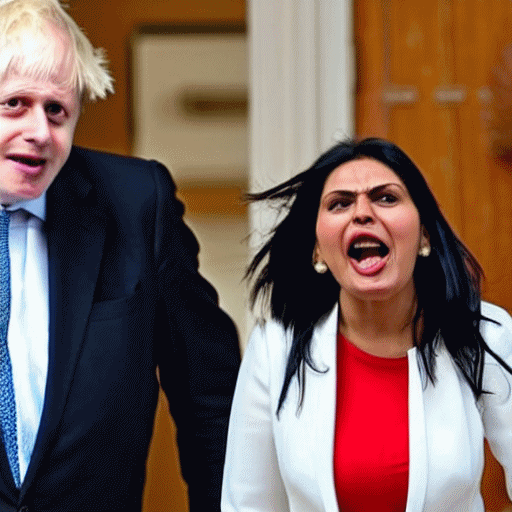 Boris Johnson and Priti Patel