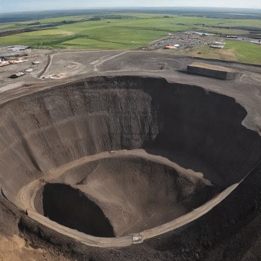 A very large opencast coal mine