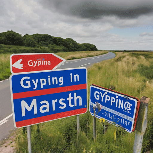 Gypping in the Marsh road signs